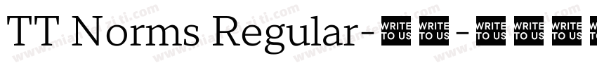 TT Norms Regular-常规字体转换